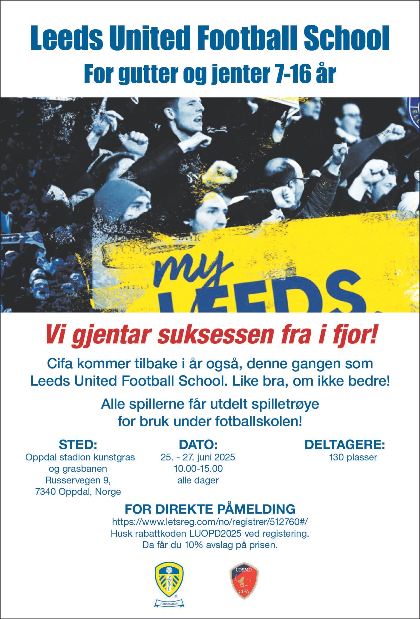 Fotballskole 2025- 25.-27. Juni